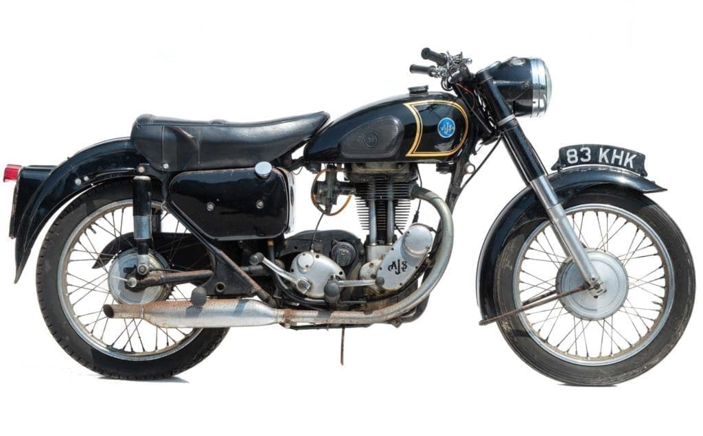 1957 AJS 350cc motorcycle